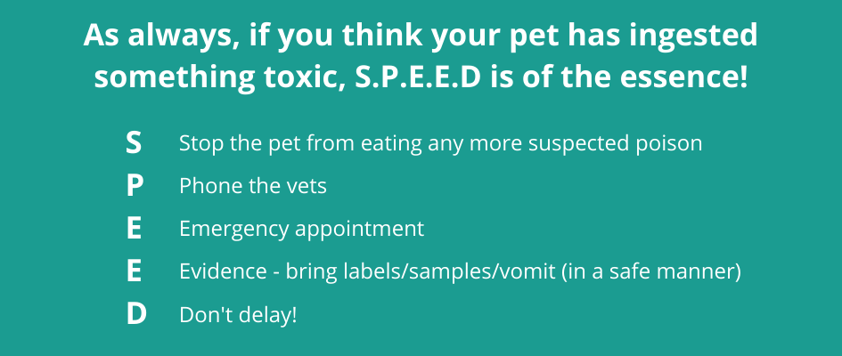 SPEED to help pets against toxic 